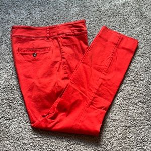 Anthropologie red slacks